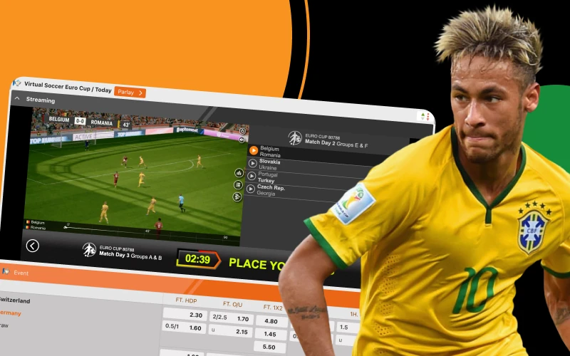 At the JeetBuzz online casino you can bet on virtual sports games.